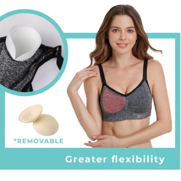 NWT Nursing bra with push up add on wireless - Picture 2 of 14